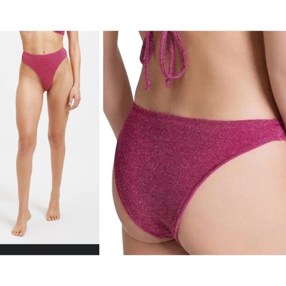 🔴Good‎ American Sparkle Purple/pink Better Bikini size 3XL